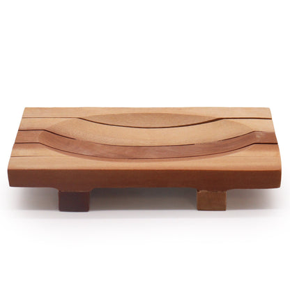 Classic Mahogany Soap Dish - Grid Drainer - Coal Harbour