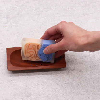 Classic Mahogany Soap Dish - Rectangle - Coal Harbour
