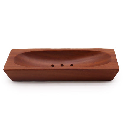 Classic Mahogany Soap Dish - Rectangle - Coal Harbour