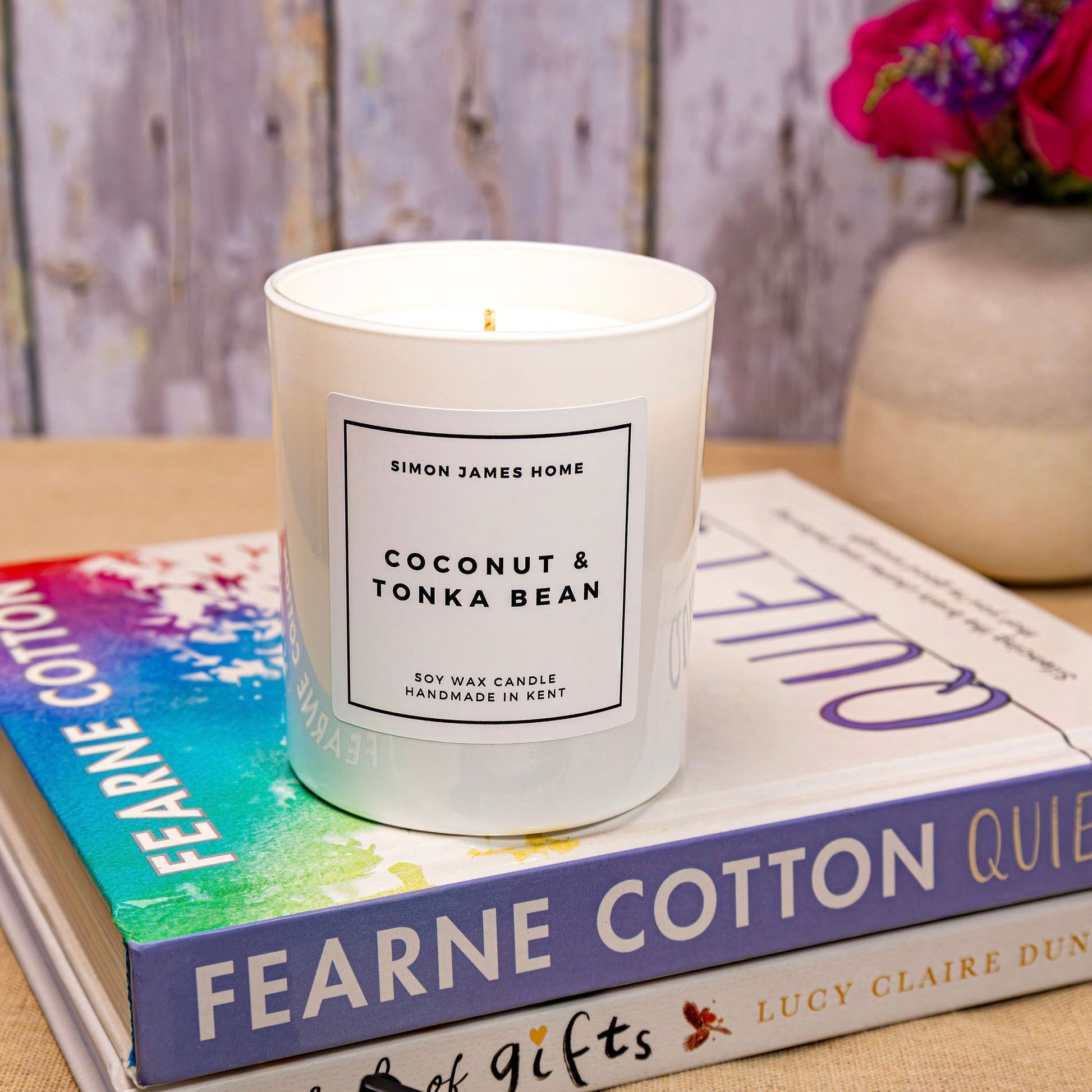 Coconut & Tonka Bean Handmade Soy Wax Candle - Luxurious Coconut Candle - Coal Harbour