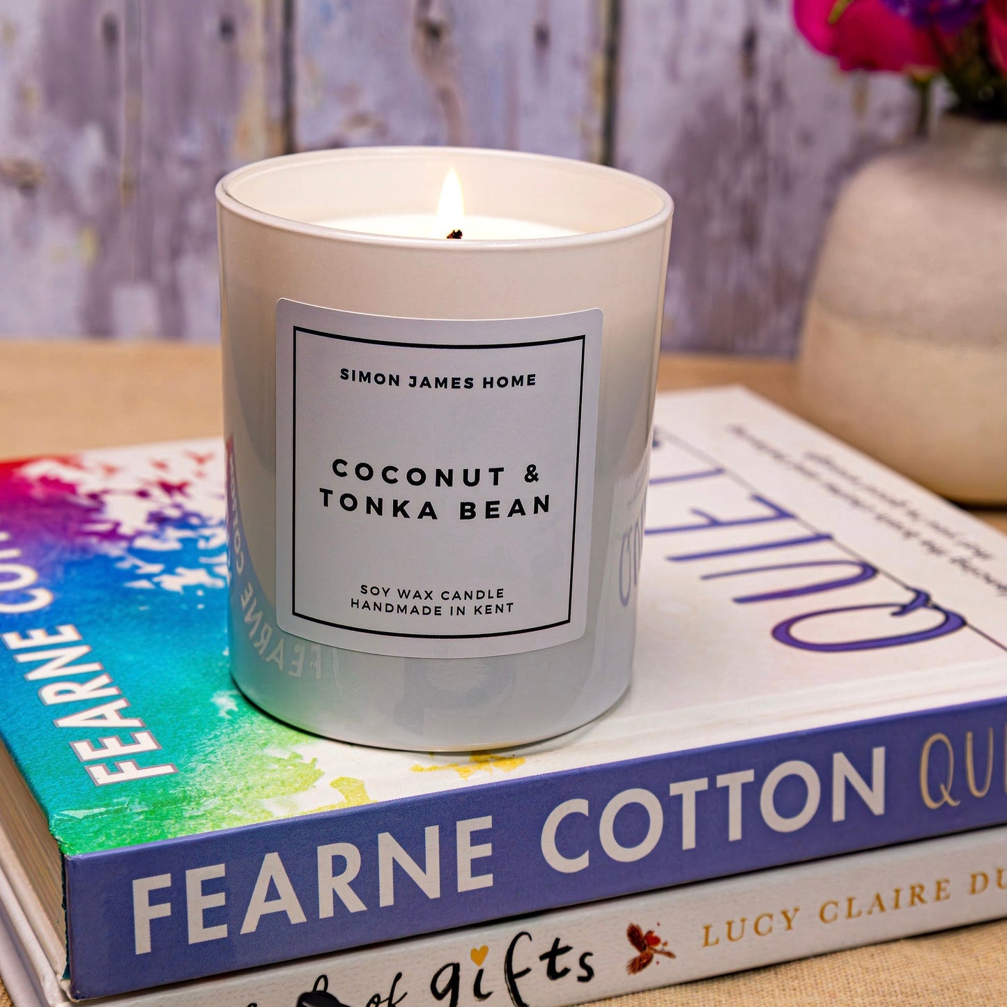 Coconut & Tonka Bean Handmade Soy Wax Candle - Luxurious Coconut Candle - Coal Harbour