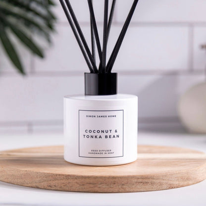 Coconut & Tonka Bean Reed Diffuser - Coal Harbour