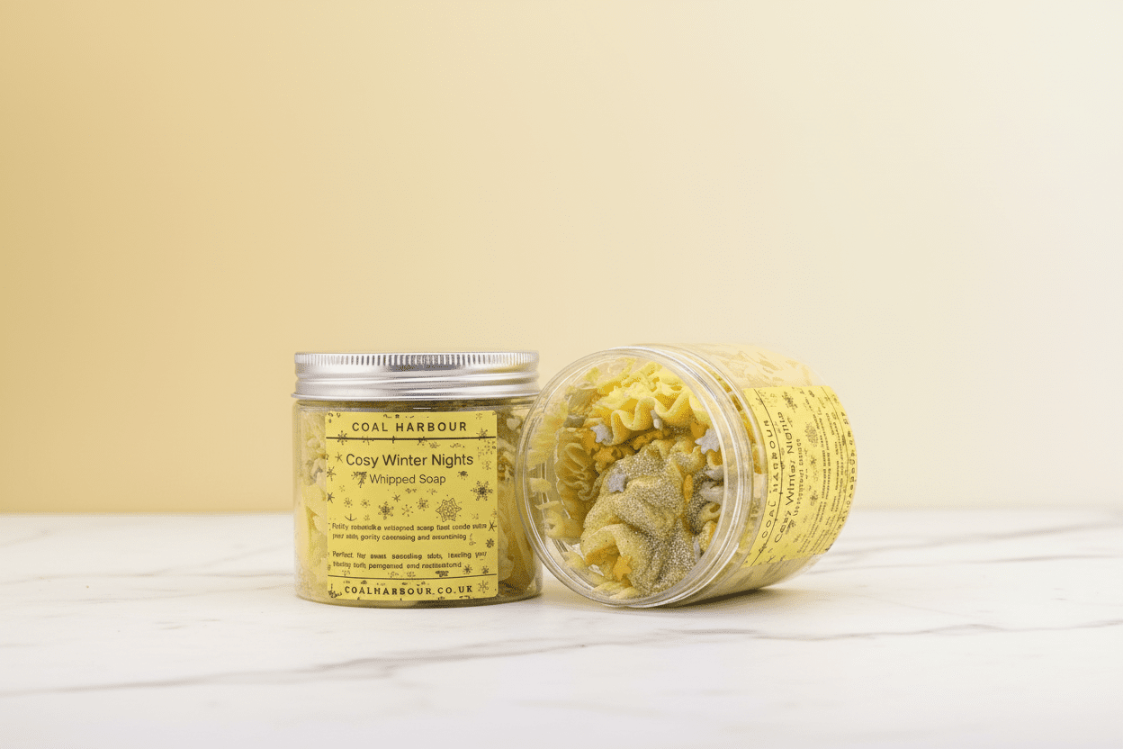 Cosy Winter Nights Whipped Soap 120g - Coal Harbour