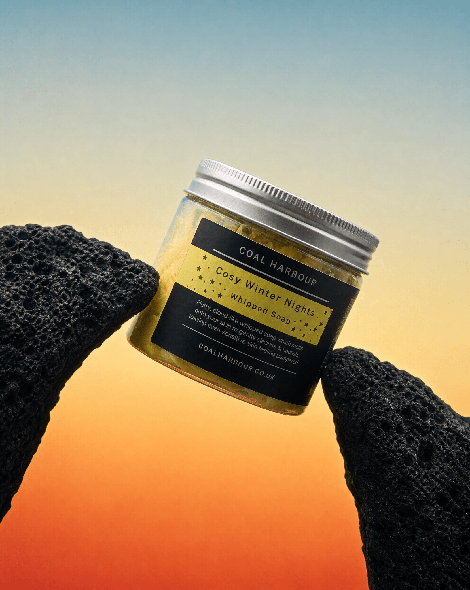 Cosy Winter Nights Whipped Soap 120g - Coal Harbour