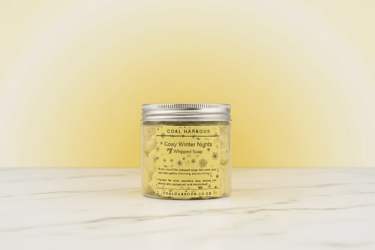 Cosy Winter Nights Whipped Soap 120g - Coal Harbour