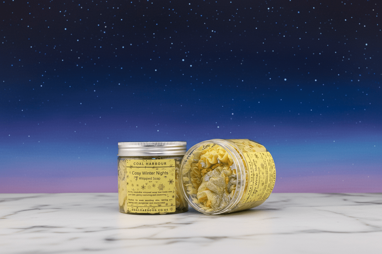 Cosy Winter Nights Whipped Soap 120g - Coal Harbour