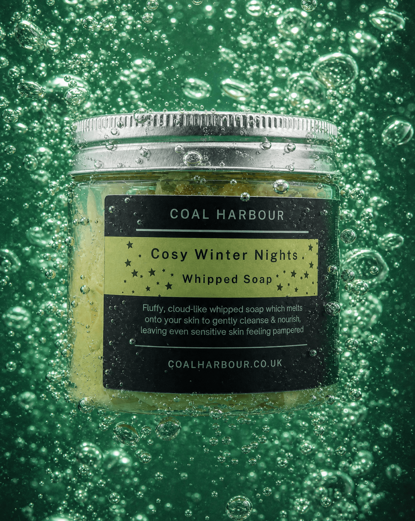 Cosy Winter Nights Whipped Soap 120g - Coal Harbour