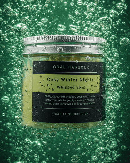 Cosy Winter Nights Whipped Soap 120g - Coal Harbour
