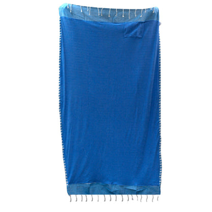 Cotton Pareo Towel - Sky Blue - Coal Harbour