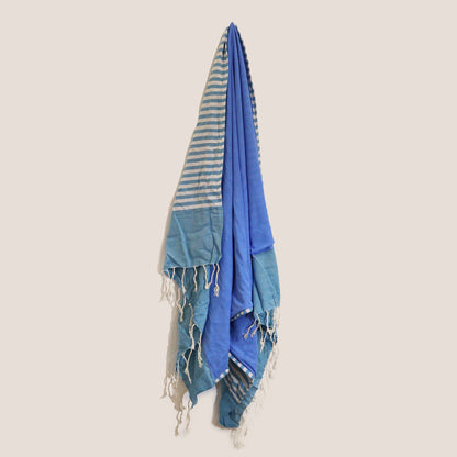 Cotton Pareo Towel - Sky Blue - Coal Harbour