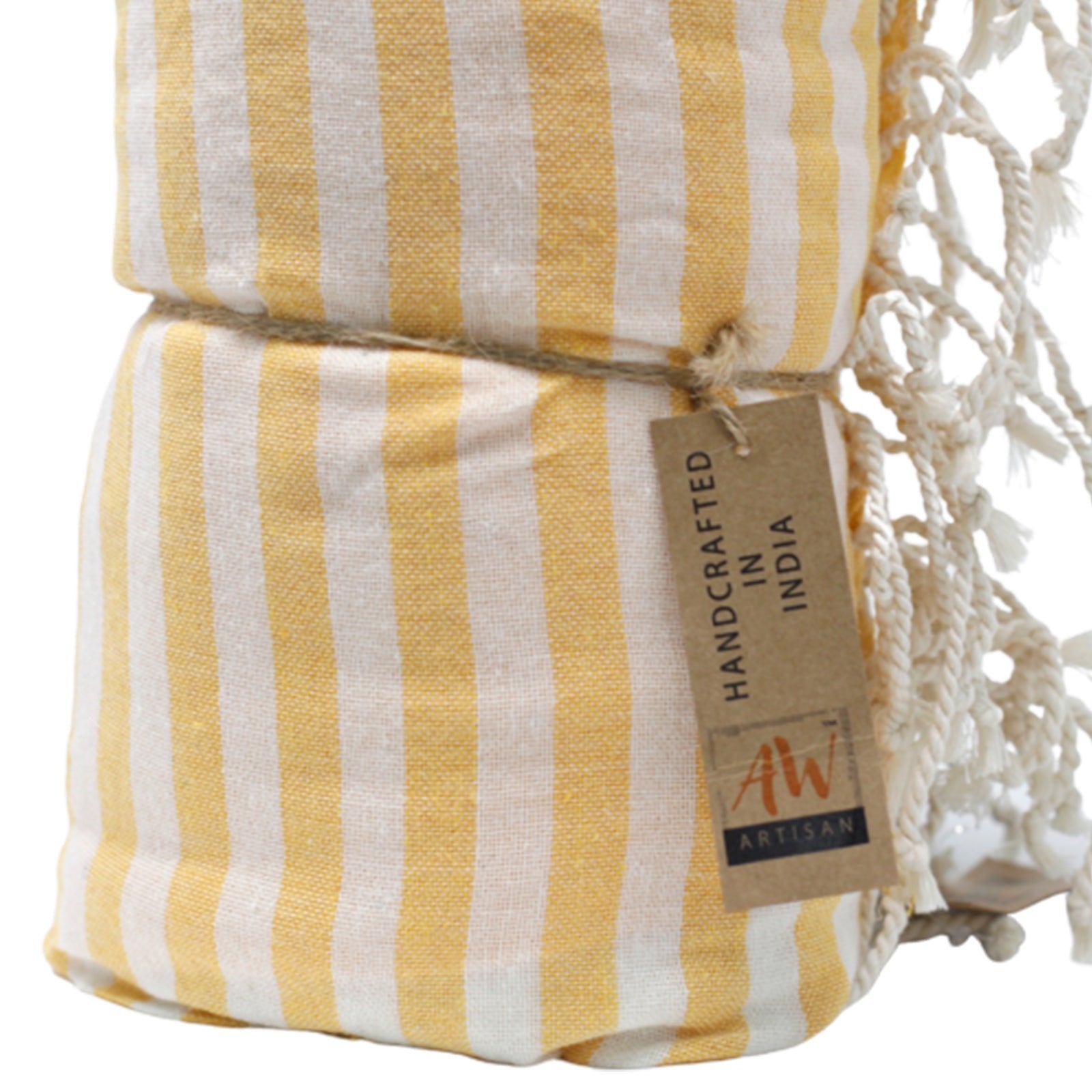 Cotton Pareo Towel - Sunny Yellow - Coal Harbour