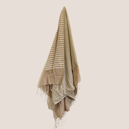 Cotton Pareo Towel - Warm Sand - Coal Harbour