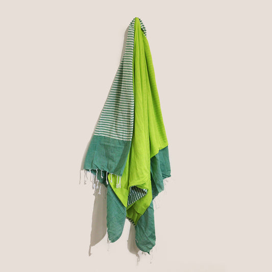 Cotton Pareo Towel - Picnic Green