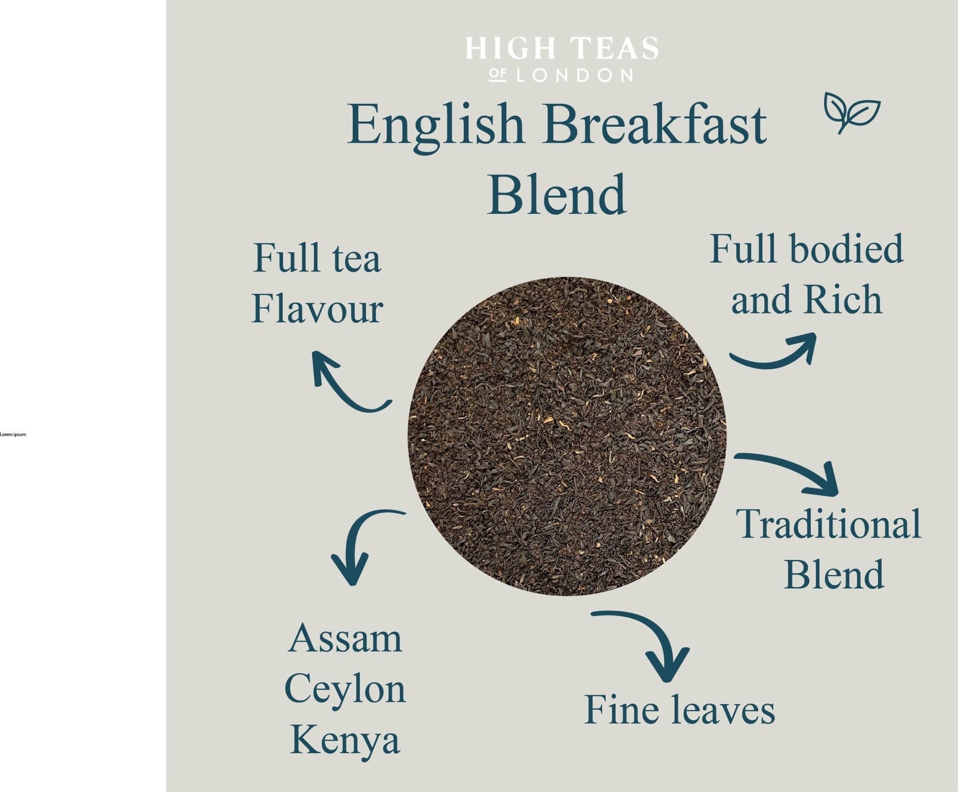English Breakfast Loose Leaf Tea No.6 - Medium Leaf Black Tea - Coal Harbour