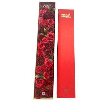 Extra Long Red Roses Soap Flowers Gift Box - Coal Harbour