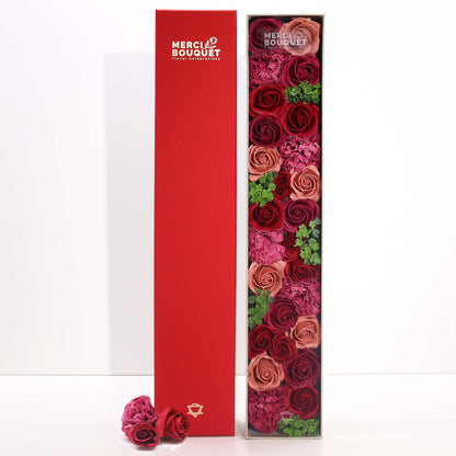 Extra Long Vintage Roses Soap Flowers Gift Box - Coal Harbour