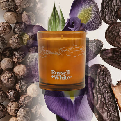 Firenze Leather Scented Candle - Coal Harbour