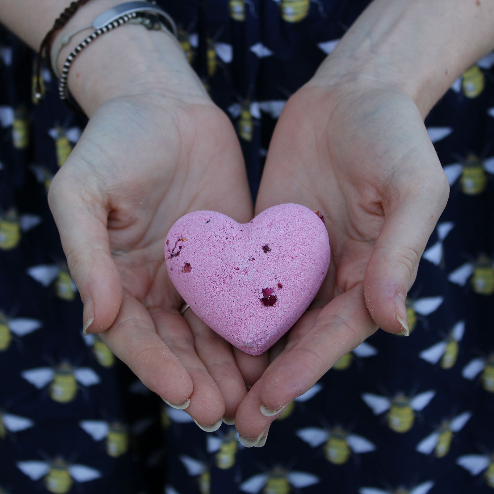 Five Love Heart Bath Bombs - Coal Harbour