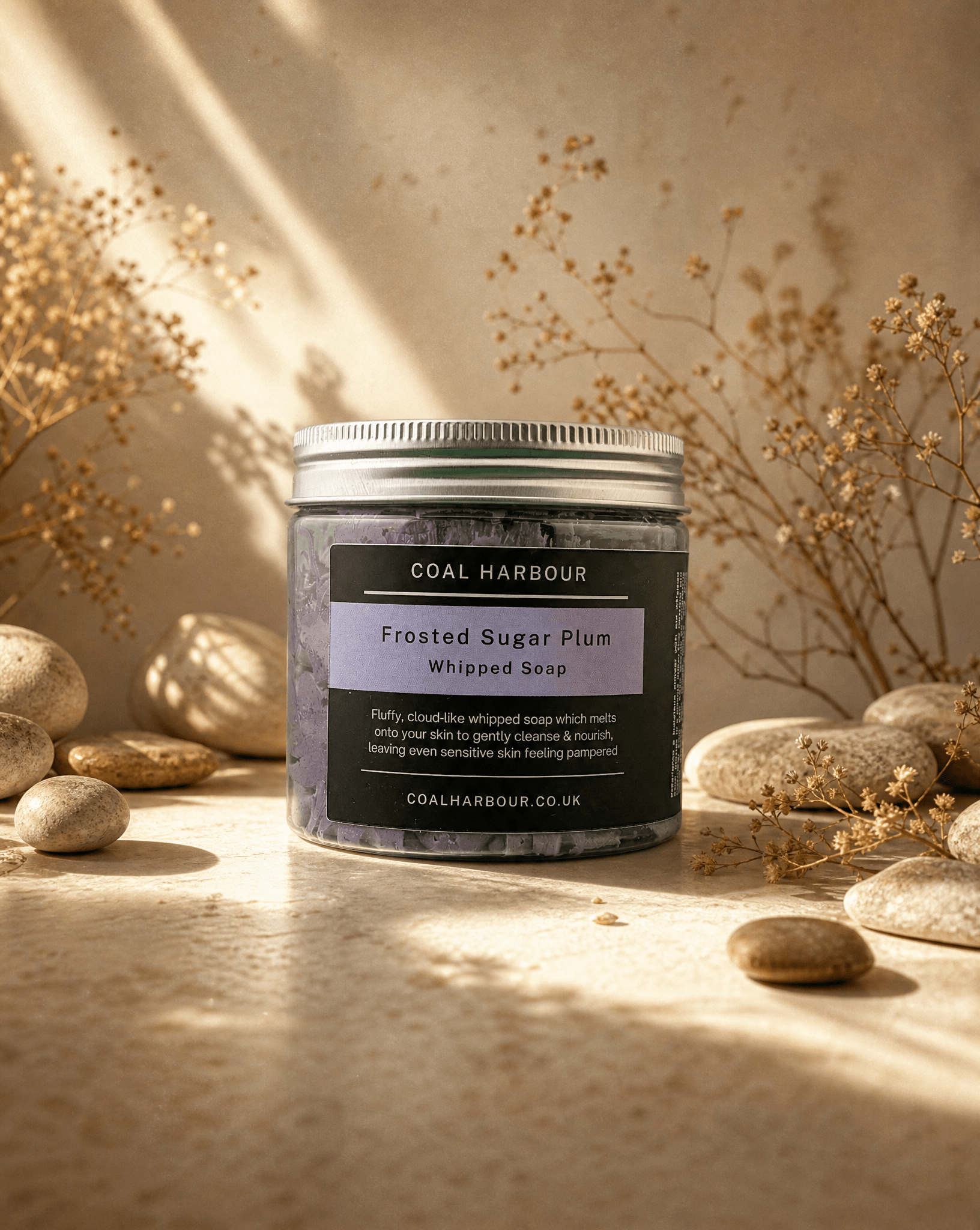 Frosted Sugar Plum Whipped Soap 120g - Coal Harbour