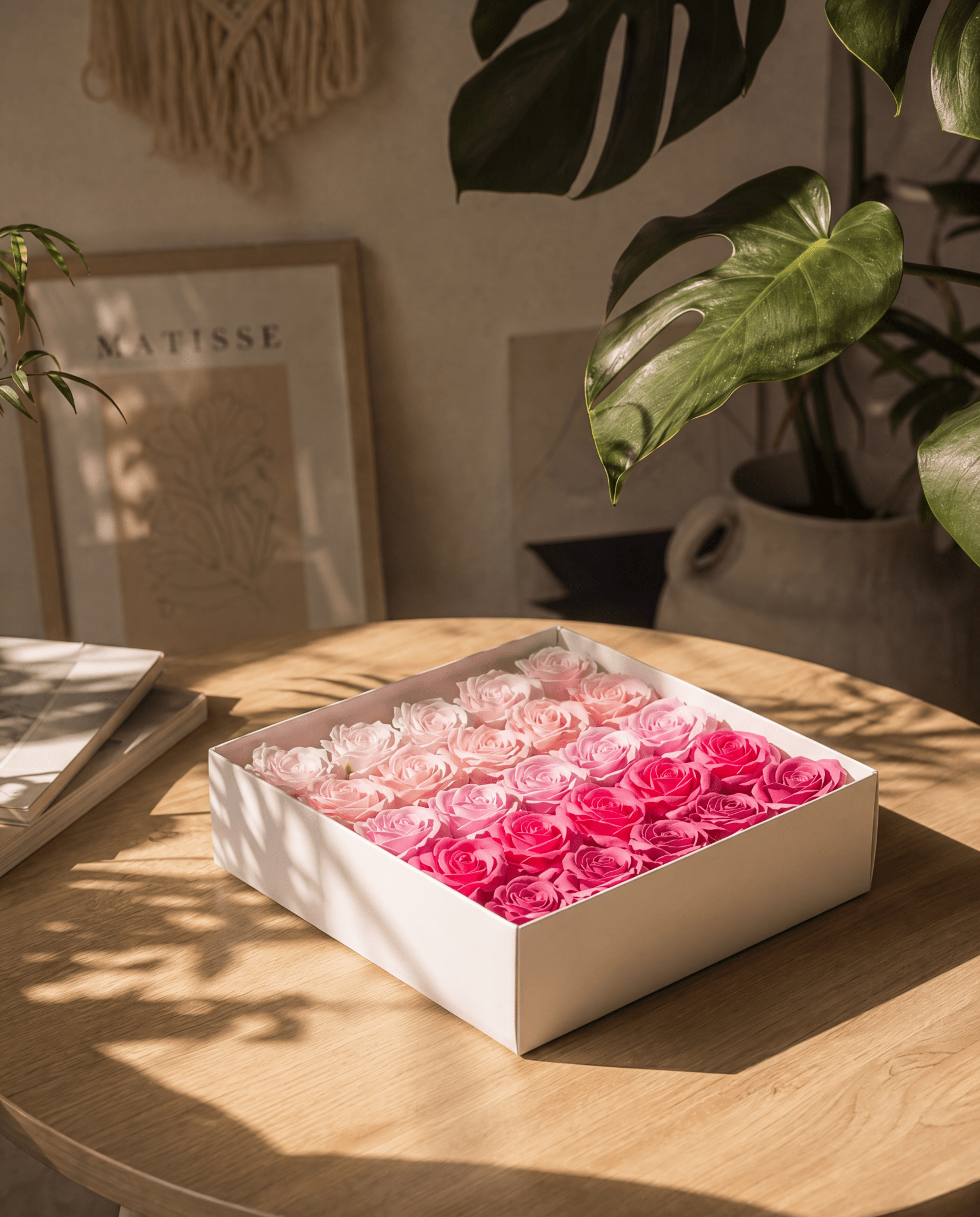 Gift Boxed Soap Flowers - 25 Pink Blush Roses - Coal Harbour
