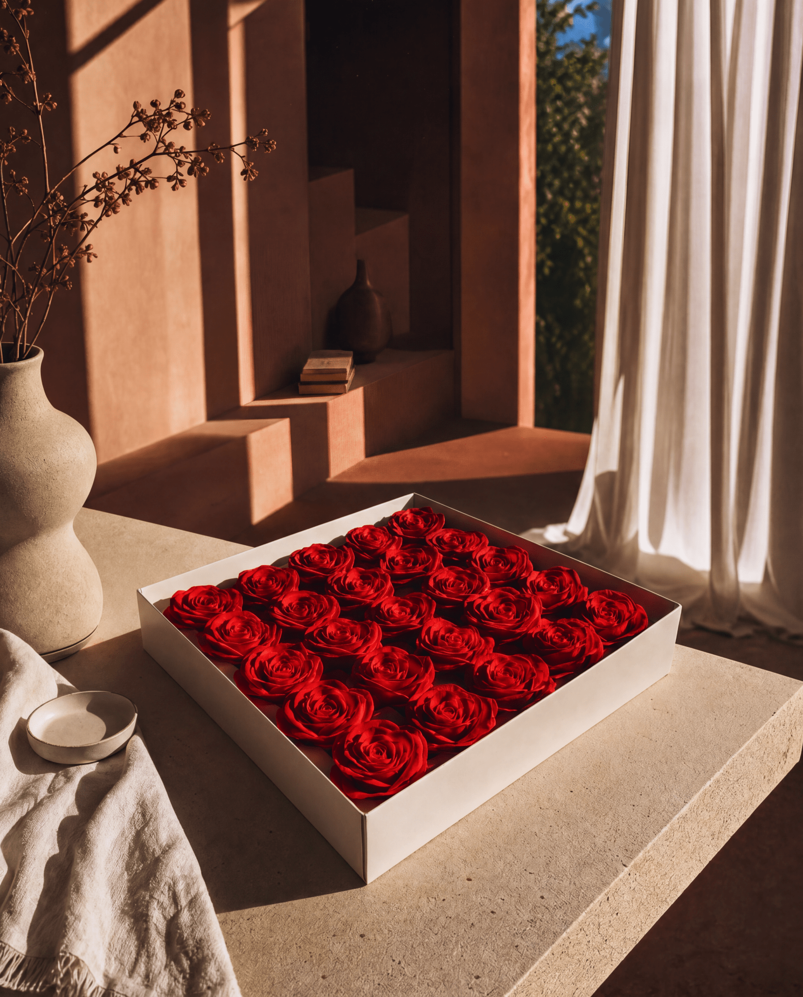 Gift Boxed Soap Flowers - 25 Red Roses - Coal Harbour