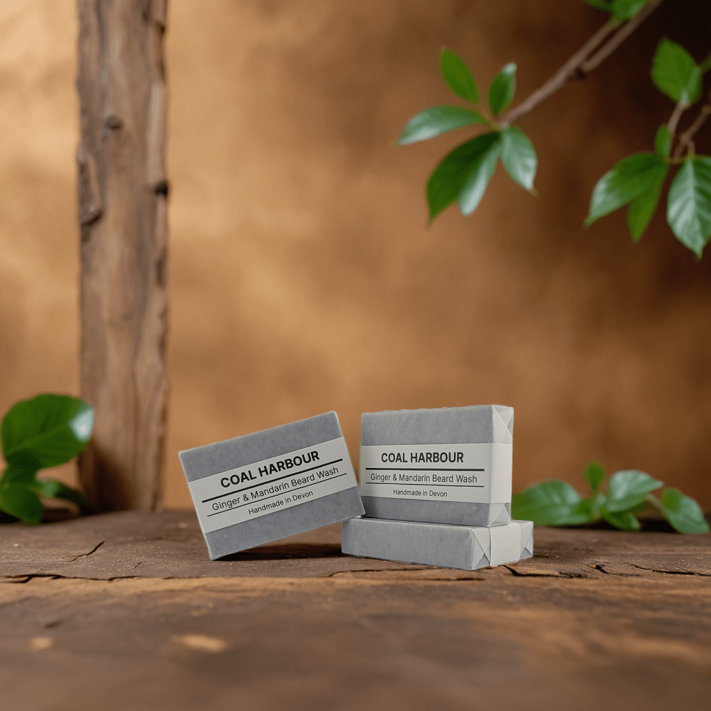 Ginger, Mandarin & Dead Sea Mud 100g Beard Wash Bar - Coal Harbour