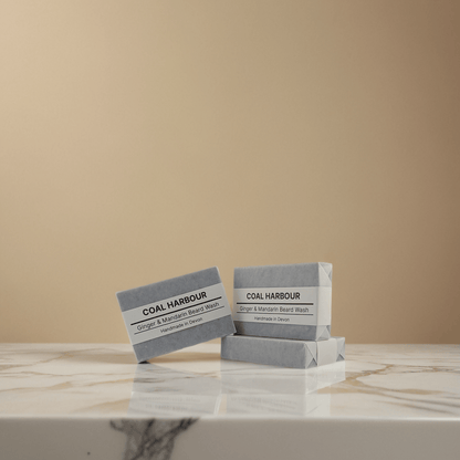 Ginger, Mandarin & Dead Sea Mud 100g Beard Wash Bar - Coal Harbour