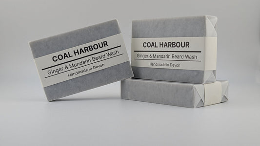 Ginger, Mandarin & Dead Sea Mud 100g Beard Wash Bar - Coal Harbour