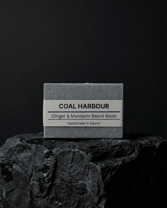 Ginger, Mandarin & Dead Sea Mud 100g Beard Wash Bar - Coal Harbour