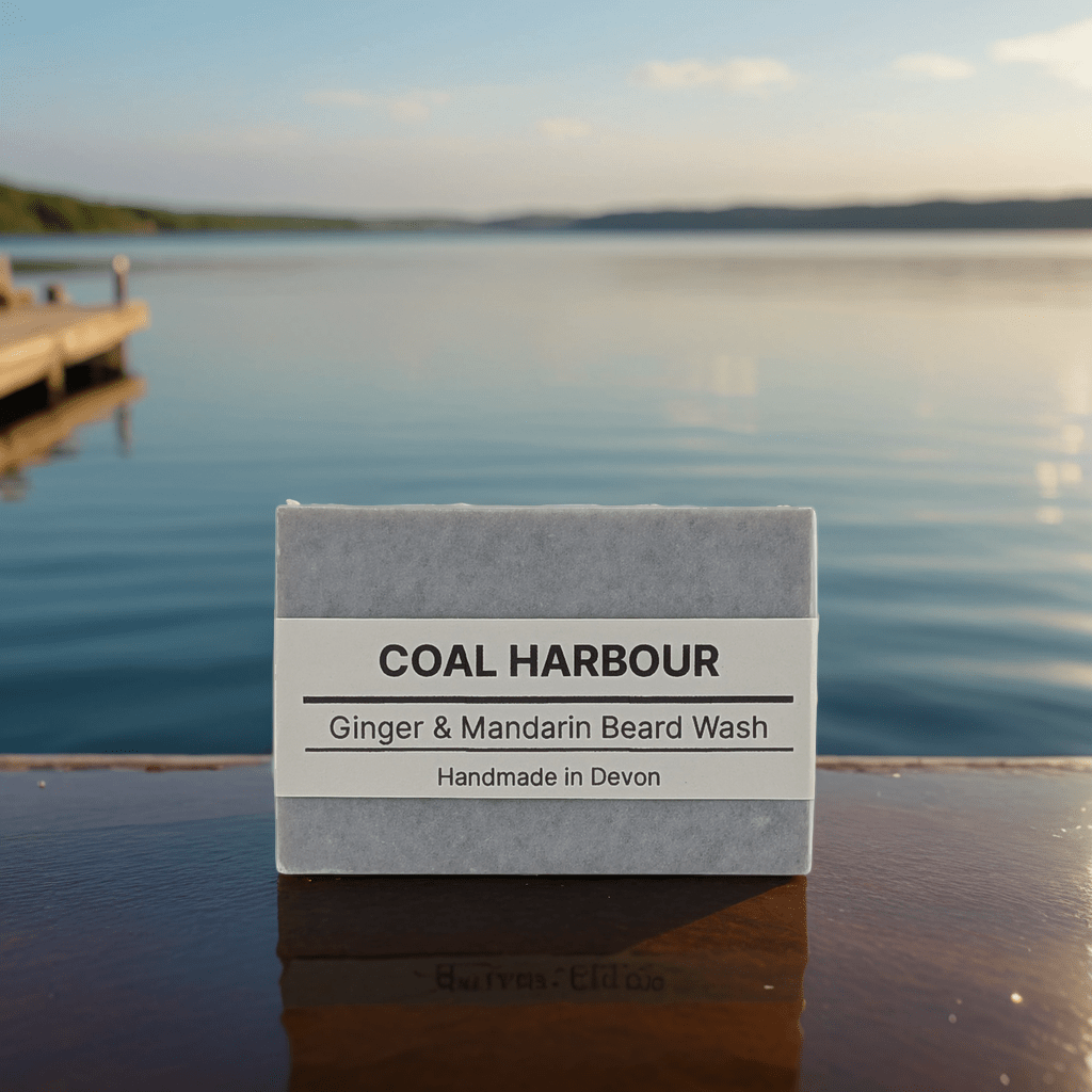 Ginger, Mandarin & Dead Sea Mud 100g Beard Wash Bar - Coal Harbour