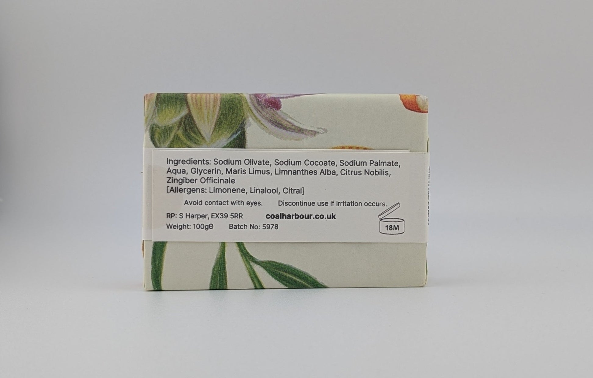 Ginger, Mandarin & Dead Sea Mud 100g Soap Bar - Coal Harbour