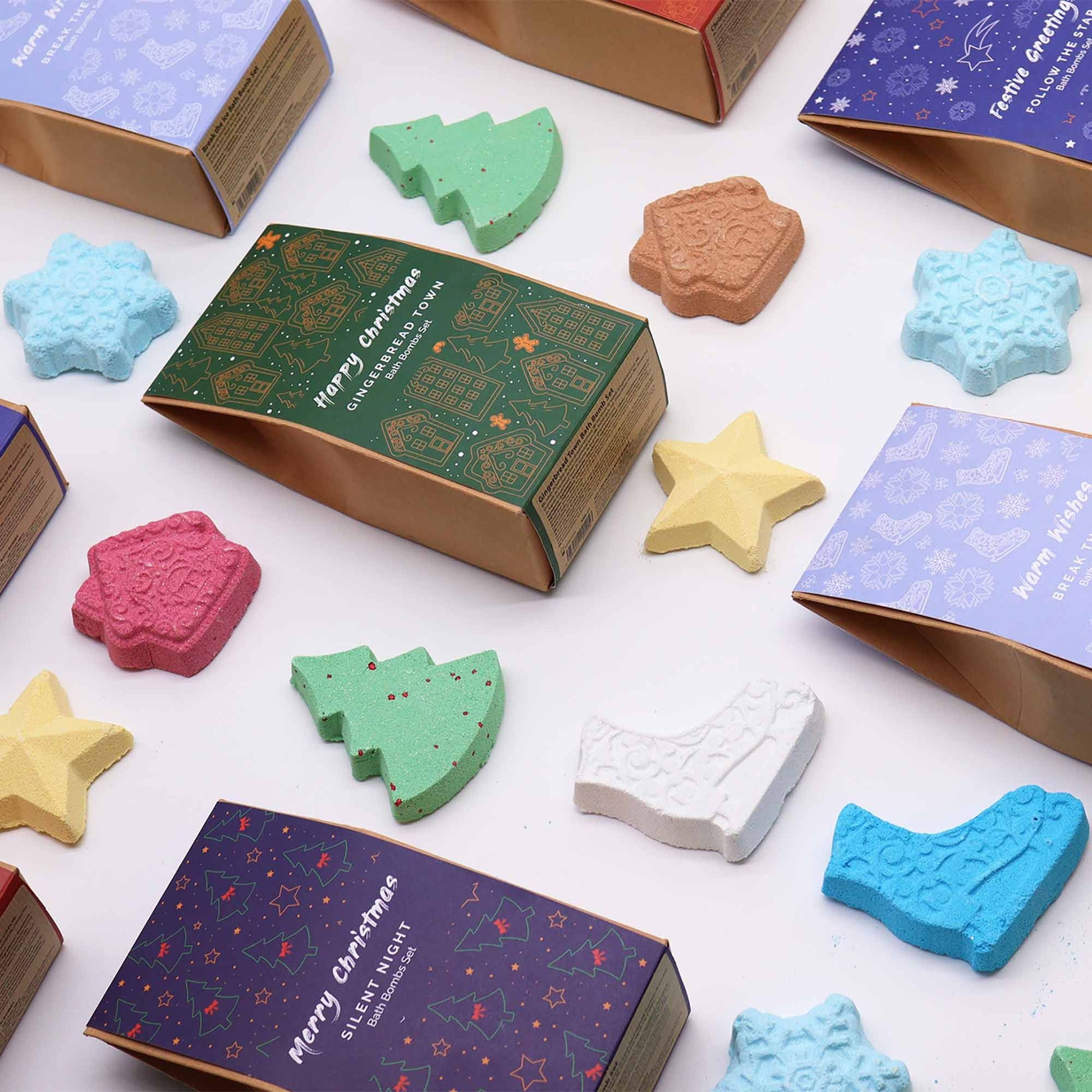 Gingerbread Town Christmas Bath Bomb Gift Pack - Coal Harbour
