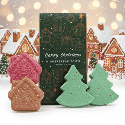 Gingerbread Town Christmas Bath Bomb Gift Pack - Coal Harbour