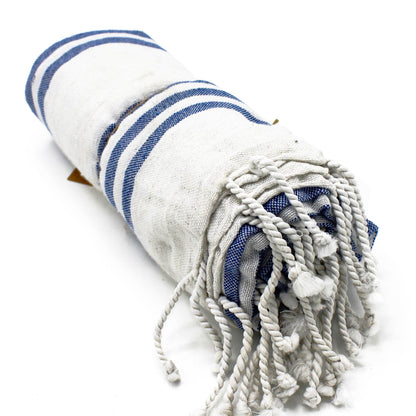 Hammam Spa Towel - Ocean Blue - Coal Harbour