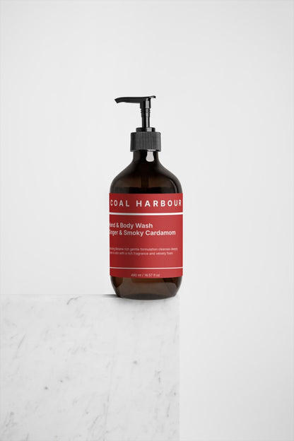Hand & Body Wash - Ginger & Smoky Cardamom 490ml - Coal Harbour