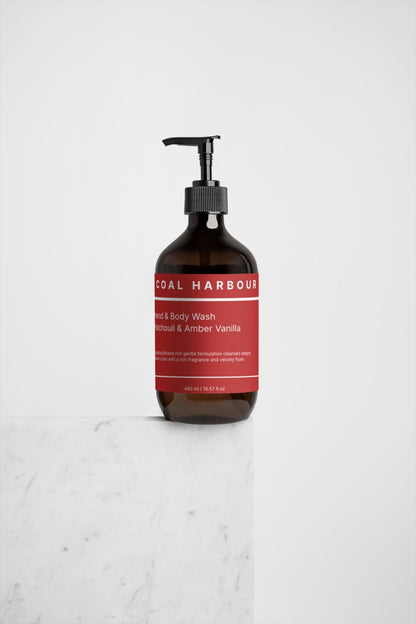 Hand & Body Wash - Patchouli & Amber Vanilla 490ml - Coal Harbour