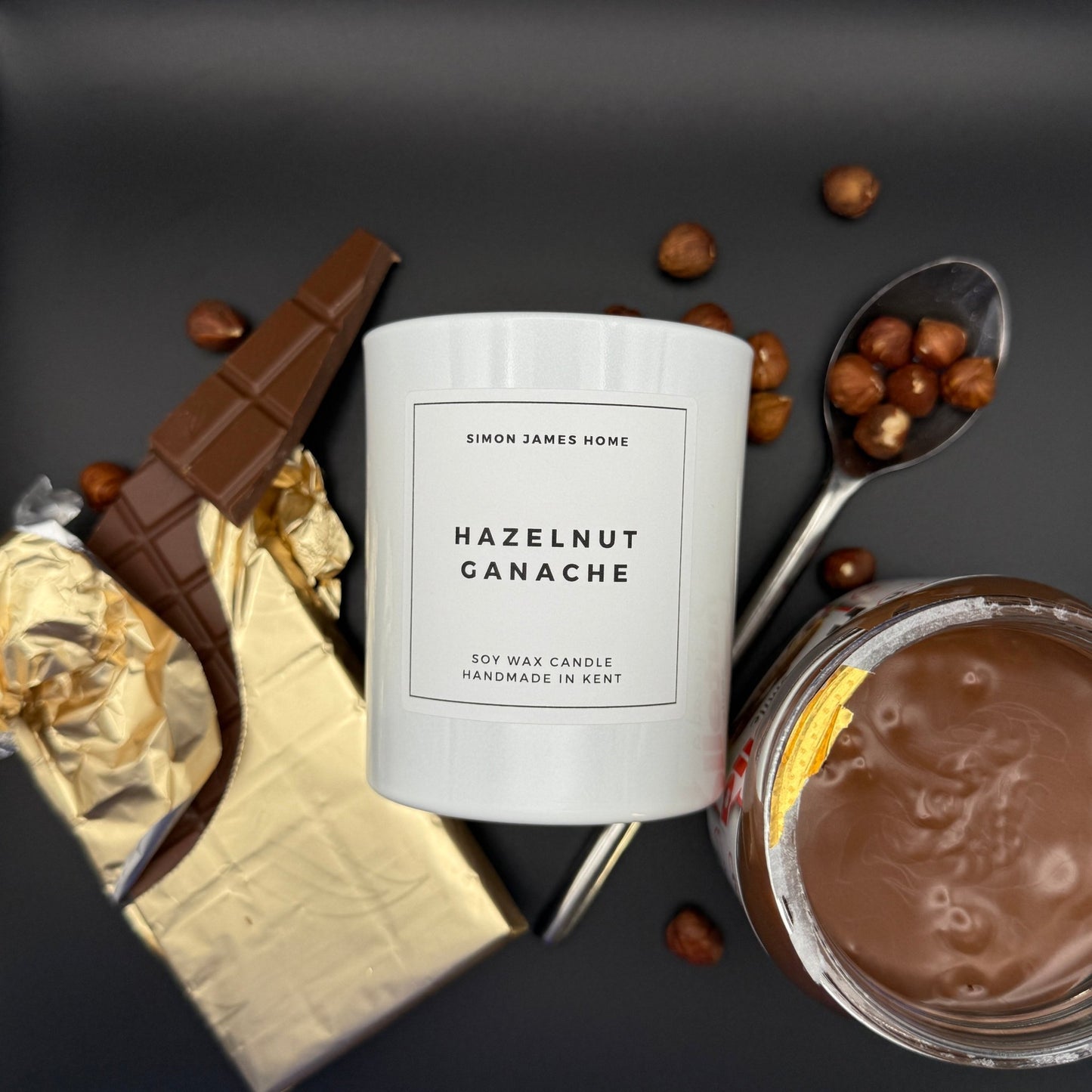Hazelnut Ganache Handmade Soy Wax Candle - Coal Harbour
