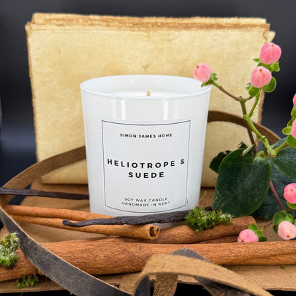 Heliotrope & Suede Candle - Handmade Soy Wax - Coal Harbour