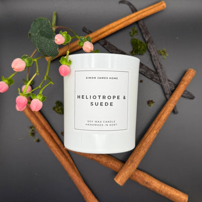 Heliotrope & Suede Handmade Soy Wax Candle - Coal Harbour