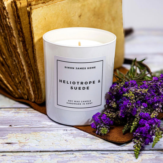 Heliotrope & Suede Handmade Soy Wax Candle - Coal Harbour