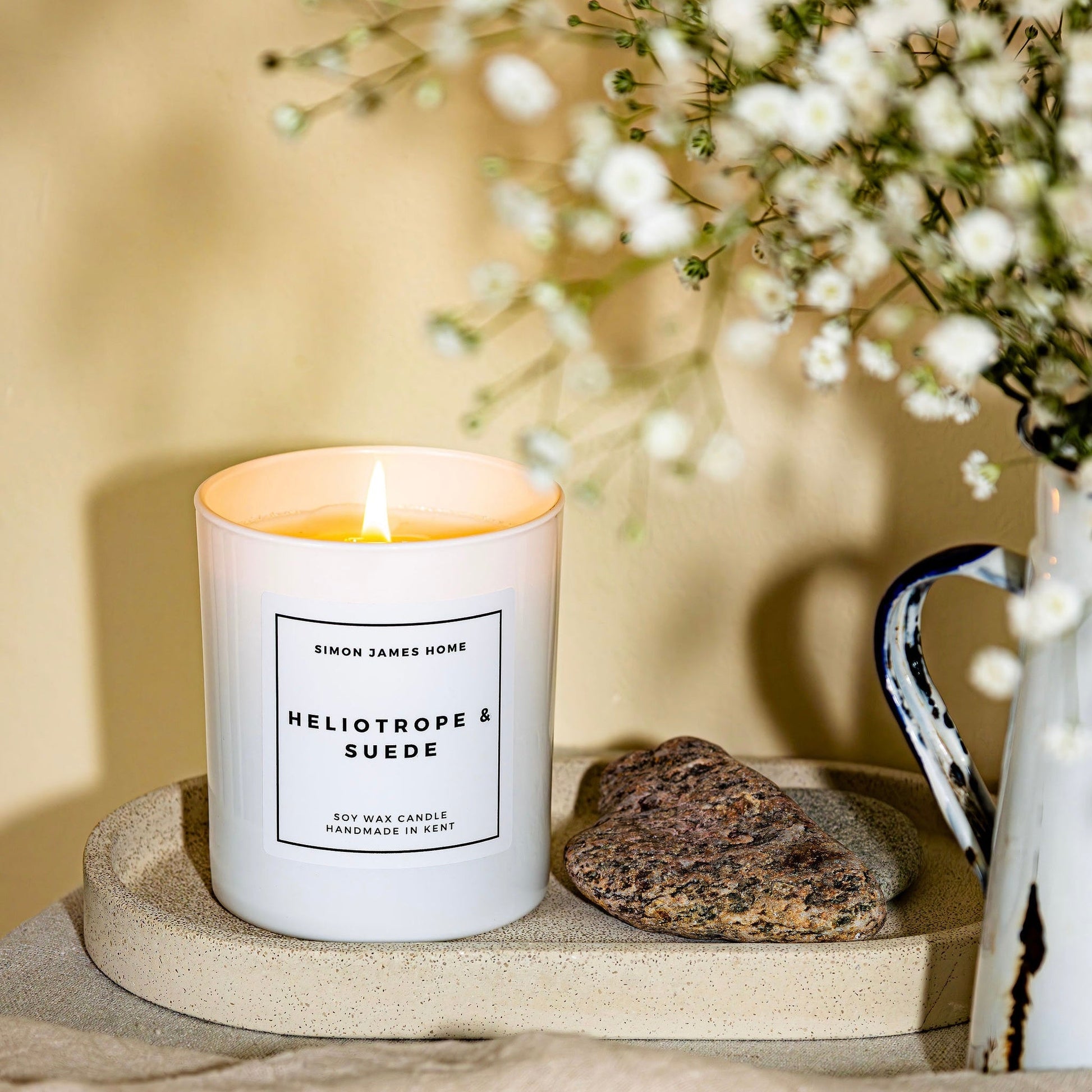 Heliotrope & Suede Handmade Soy Wax Candle - Coal Harbour