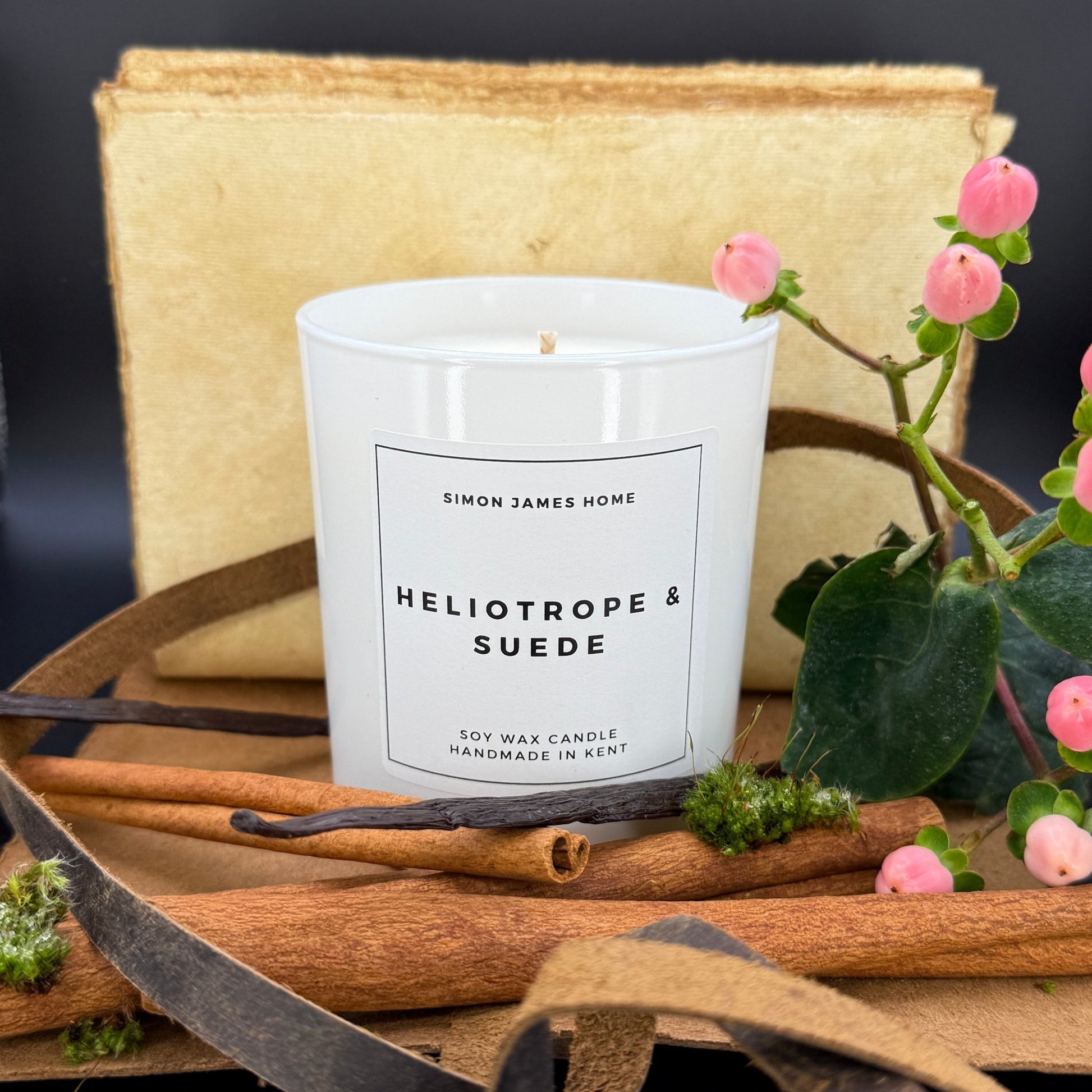 Heliotrope & Suede Handmade Soy Wax Candle - Coal Harbour