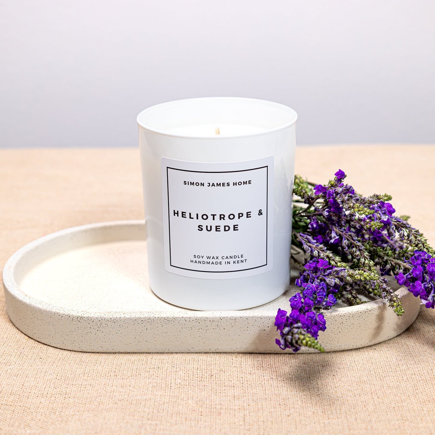 Heliotrope & Suede Handmade Soy Wax Candle - Coal Harbour