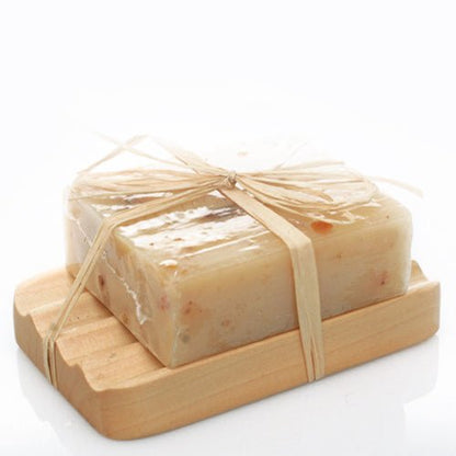 Hemu Wood Soap Dish - Groovy - Coal Harbour