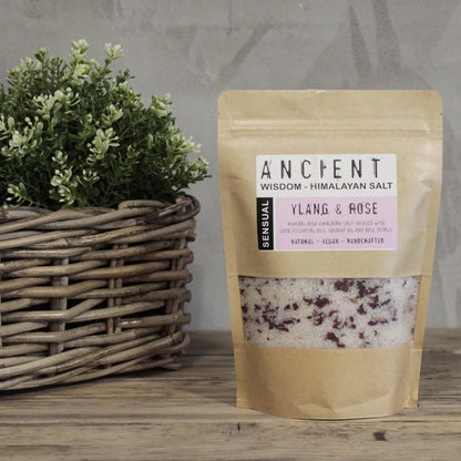 Himalayan Bath Salt Blend - Sensual: Ylang Ylang Essential Oils + Coconut Oil - Coal Harbour