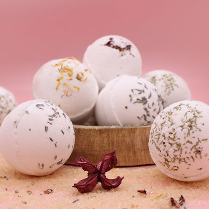 Himalayan Salt Bath Bomb - Energise with Lemon, Ginger, Orange & Avocado Oil - Coal Harbour