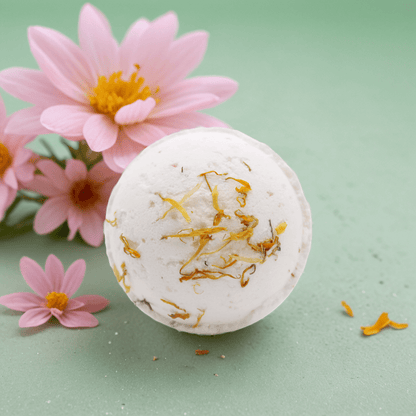 Himalayan Salt Bath Bomb - Energise with Lemon, Ginger, Orange & Avocado Oil - Coal Harbour