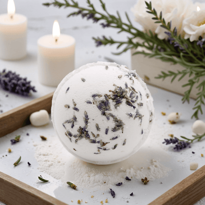Himalayan Salt Bath Bomb - Relax with Lavender and Jojoba Oil - Coal Harbour