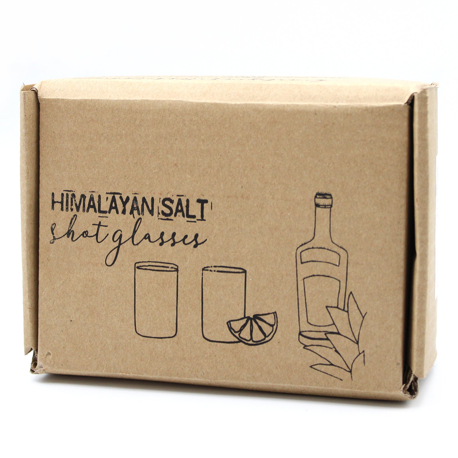 Himalayan Salt Shot Glasses & Wood Serving Tray - Coal Harbour