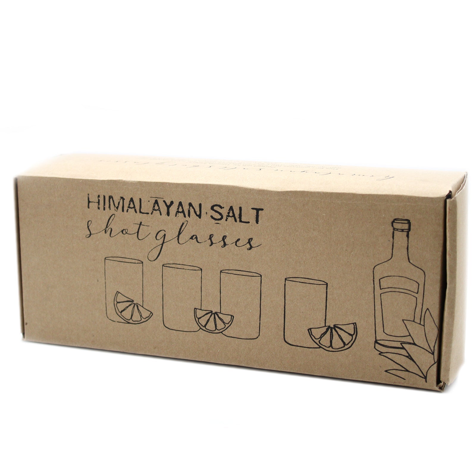 Himalayan Salt Shot Glasses & Wood Serving Tray - Coal Harbour